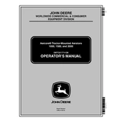 John Deere Aercore 1000, 1500, 2000