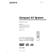 Sony DAV-S300 manual cover