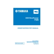 Yamaha FZS Waverunner 2009 manual cover