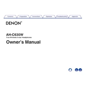 Denon AH-C630W manual cover