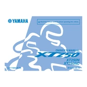 Yamaha XT250N, XT250NC XT250 2022 manual cover