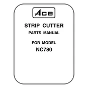 Ace NC780 Strip Cutter manual cover