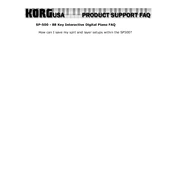 KORG SP-500 manual cover