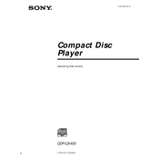 Sony CDP-CX400 manual cover