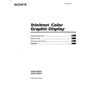 Sony GDM-400PS manual cover