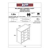 MillBrook B&M 5 Drawer Chest 354911 manual cover