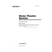 Sony HT-DDW670 manual cover