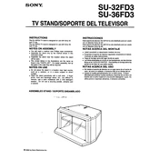 Sony SU-32FD3 manual cover