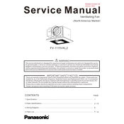 Panasonic FV-1115VKL2 manual cover