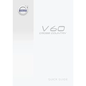 Volvo V60 2018 Cross Country manual cover