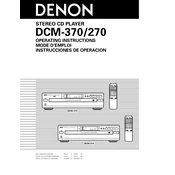 Denon DCM-370 manual cover