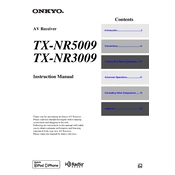 Onkyo TX NR3009, TX NR5009 manual cover