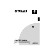 Yamaha F8SMHA manual cover