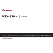 Pioneer VSX-330-K manual cover