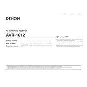 Denon AVR-1612 manual cover