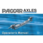 Peterbilt Paccar Truck Axles manual cover