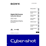 Sony DSC-H20 manual cover