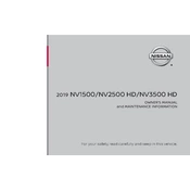 Nissan NV1500 2019 manual cover