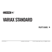 Line 6 Variax Standard manual cover