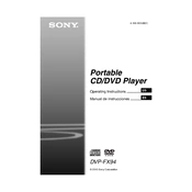 Sony DVP-FX94 manual cover