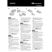 Sony CKH-NWS630 manual cover