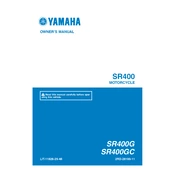 Yamaha SR400G, SR400GC SR400 2016 manual cover