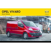 Opel Vivaro 2014 manual cover