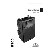 Behringer B300 manual cover