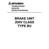 Mitsubishi Electric Brake Unit 200V Class BU manual cover