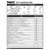 Thule T2 916XTR manual cover