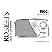 Roberts R9903 Analogue 0 manual cover