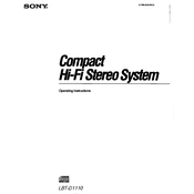 Sony LBT-D1110 manual cover