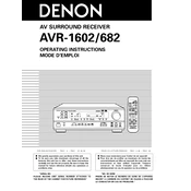 Denon AVR-682 manual cover