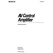 Sony TA-E731 manual cover