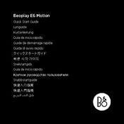 Bang Olufsen Beoplay E6 Motion manual cover