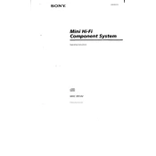 Sony MHC-991AV manual cover