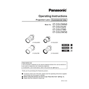 Panasonic ET-D3LEW60 manual cover