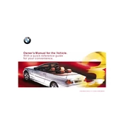 BMW 325Ci Convertible 3 Series 2001 manual cover