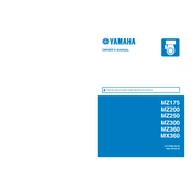 Yamaha MZ175, MZ200, MZ250, MZ300, MZ360, MX360 manual cover