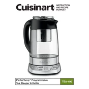 Cuisinart TEA-100 manual cover