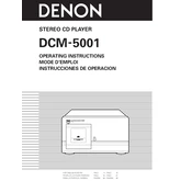 Denon DCM-5001 manual cover