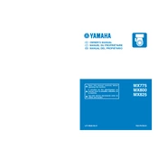 Yamaha MX775, MX800, MX825 manual cover