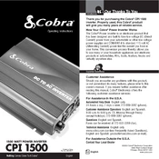 Cobra CPI 1500 manual cover