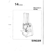 Singer 14U52A manual cover