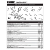 Thule Sidearm 594 manual cover