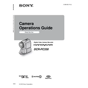 Sony DCR-PC330 manual cover