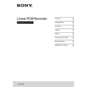 Sony PCM-D100 manual cover