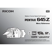 Ricoh Pentax 645Z manual cover