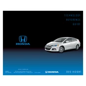 Honda Insight 2013 Technology manual cover