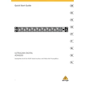 Behringer ADA8200 manual cover